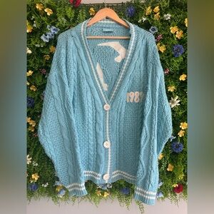 TAYLOR SWIFT Official 1989 (Taylor’s Version) Blue Cardigan - M/L